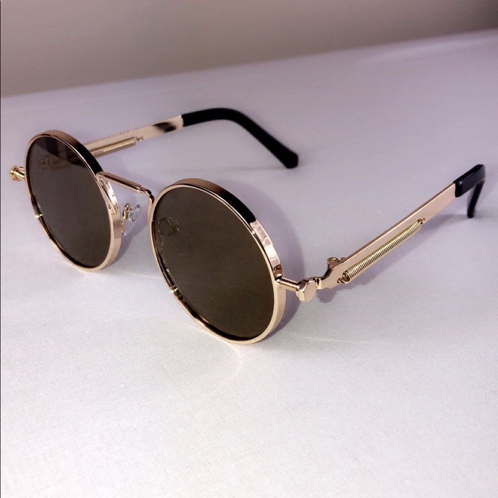 UNIQUE! Brown and gold sunglasses SO PRETTY!